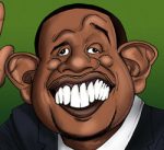 cartoon forrest whitakers has big ole teeth