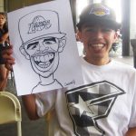 guy loves caricature smiling