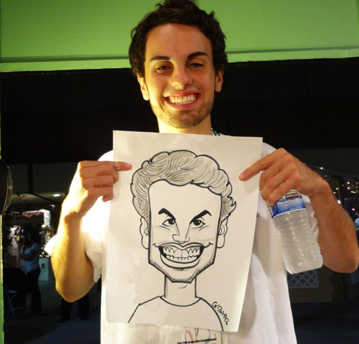 big smiles for los angeles caricatures