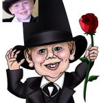 kid with rose drawing from picture