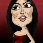 Salma Hayek Caricature